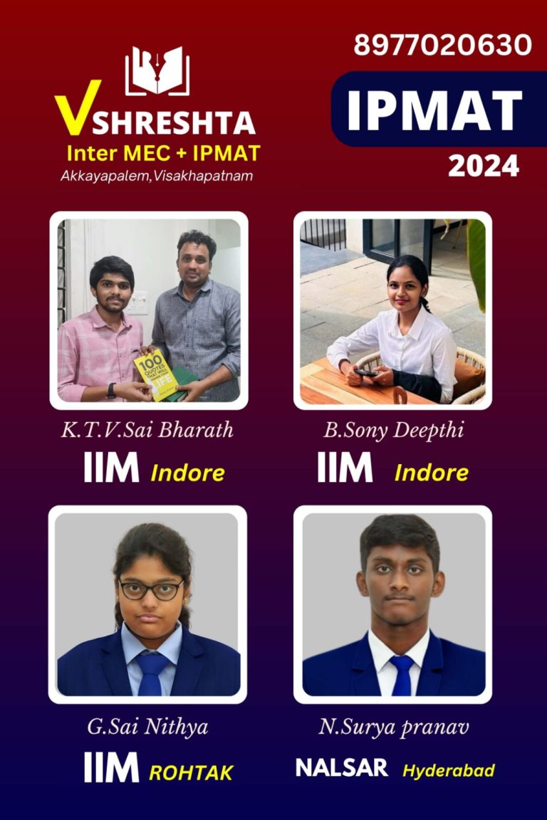 IPMAT 2024 Toppers in Vizag